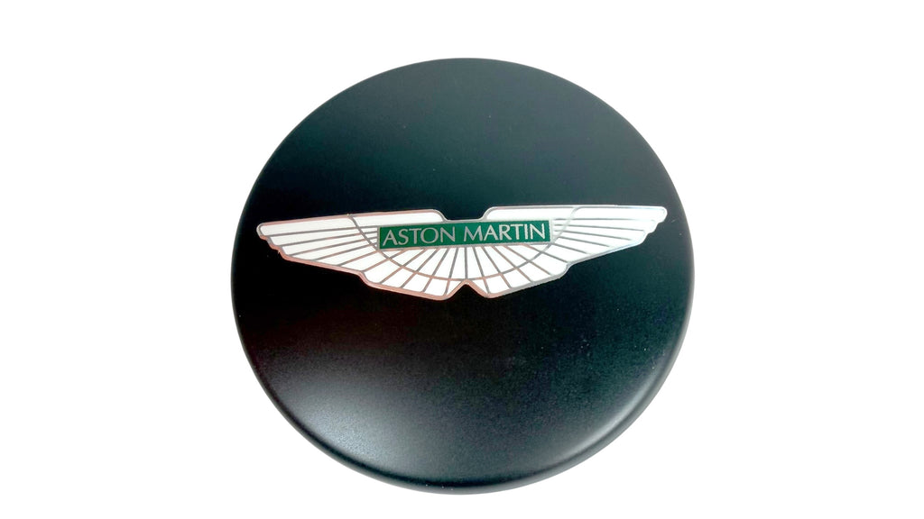 ASTON MARTIN WHEEL CENTRE CAPS MATTE BLACK/ GREEN INLAY HY53-1A096-CA