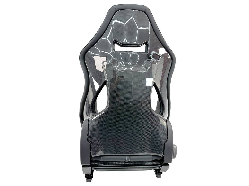 FERRARI 488 RACING CARBON SEAT BLACK AND WHITE STITCHING 87396700