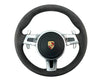 Load image into Gallery viewer, PORSCHE 991.1 GT3 ALCANTARA STEERING WHEEL GREY WITH AIRBAG COMPLETE