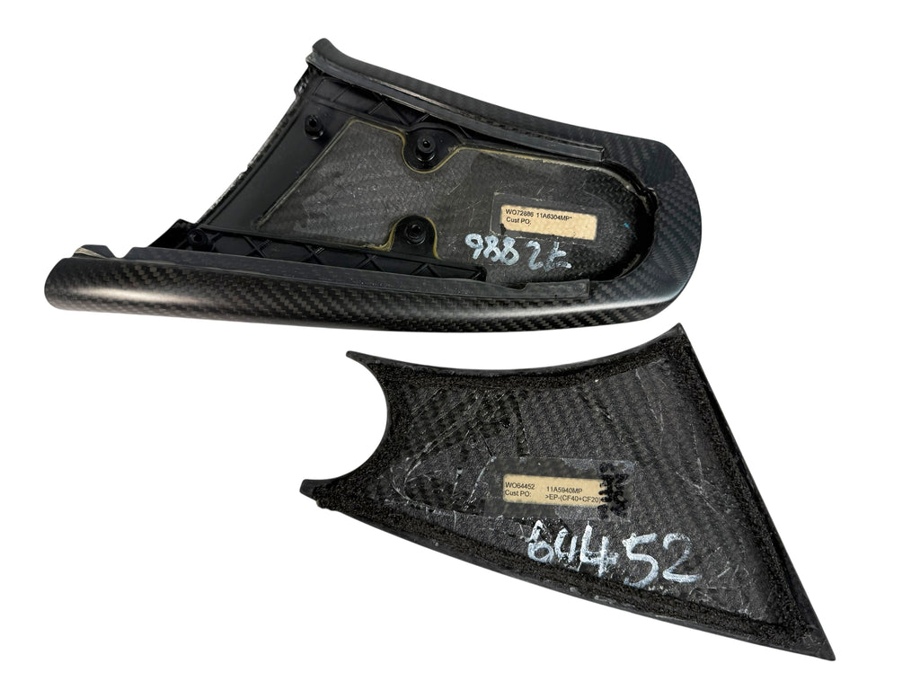 MCLAREN 675LT MSO MATT CARBON LEFT WING MIRROR ARM COVERS 11A6304MP 11A5940MP