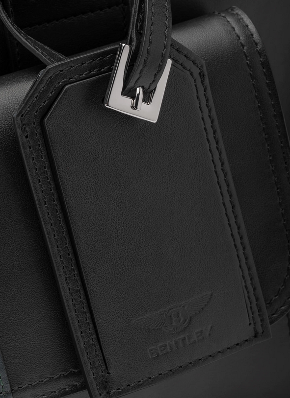 BENTLEY WEEKENDER LEATHER BAG - DARK SAPPHIRE/ RED BL1918