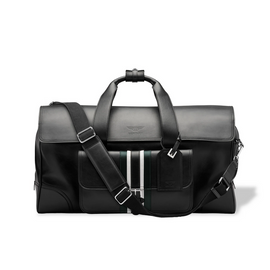 BENTLEY WEEKENDER LEATHER BAG - BLACK/ GREEN BL2200