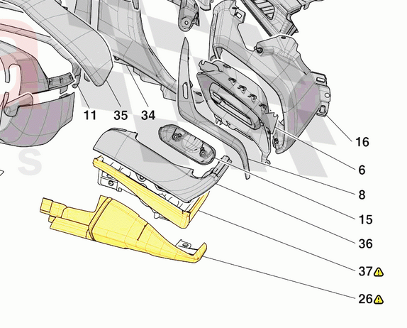 FERRARI SF90 XX CARBON INTERIOR FASCIA TRIM 774511