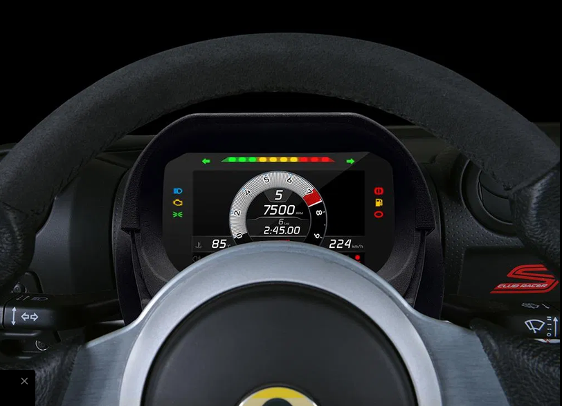 LOTUS ELISE/ EXIGE DIGITAL DASH LOGGER KIT AIM MX2E  8100569