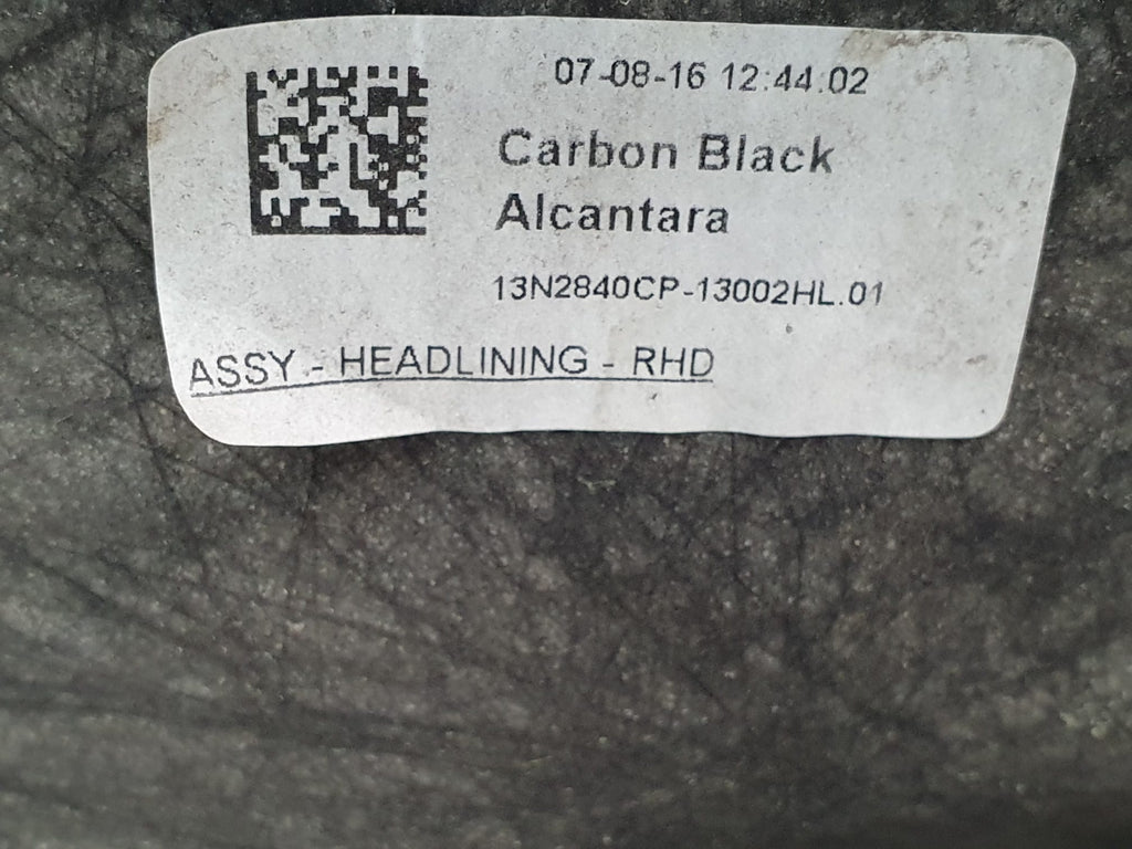 MCLAREN 570S RHD ROOF HEADLINING CARBON BLACK ALCANTARA 13N2840CP