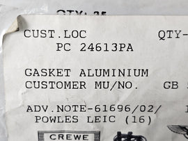 BENTLEY GASKET ALUMINIUM PC24613PA
