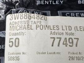 BENTLEY ADHESIVE TAPE 3W8864820