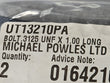 Load image into Gallery viewer, BENTLEY BOLT.3125 UNF X 1.00 LONG UT13210PA