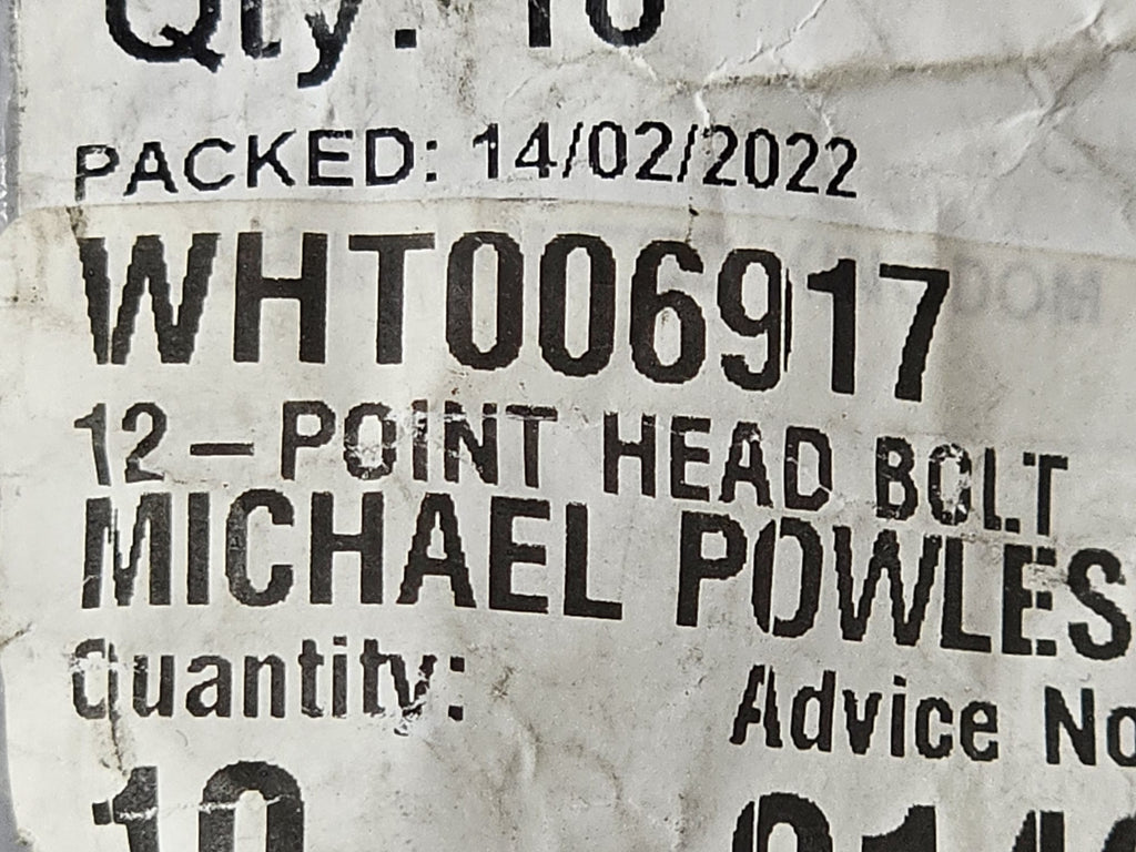 BENTLEY 12 POINT HEAD BOLT M10X 62 WHT006917