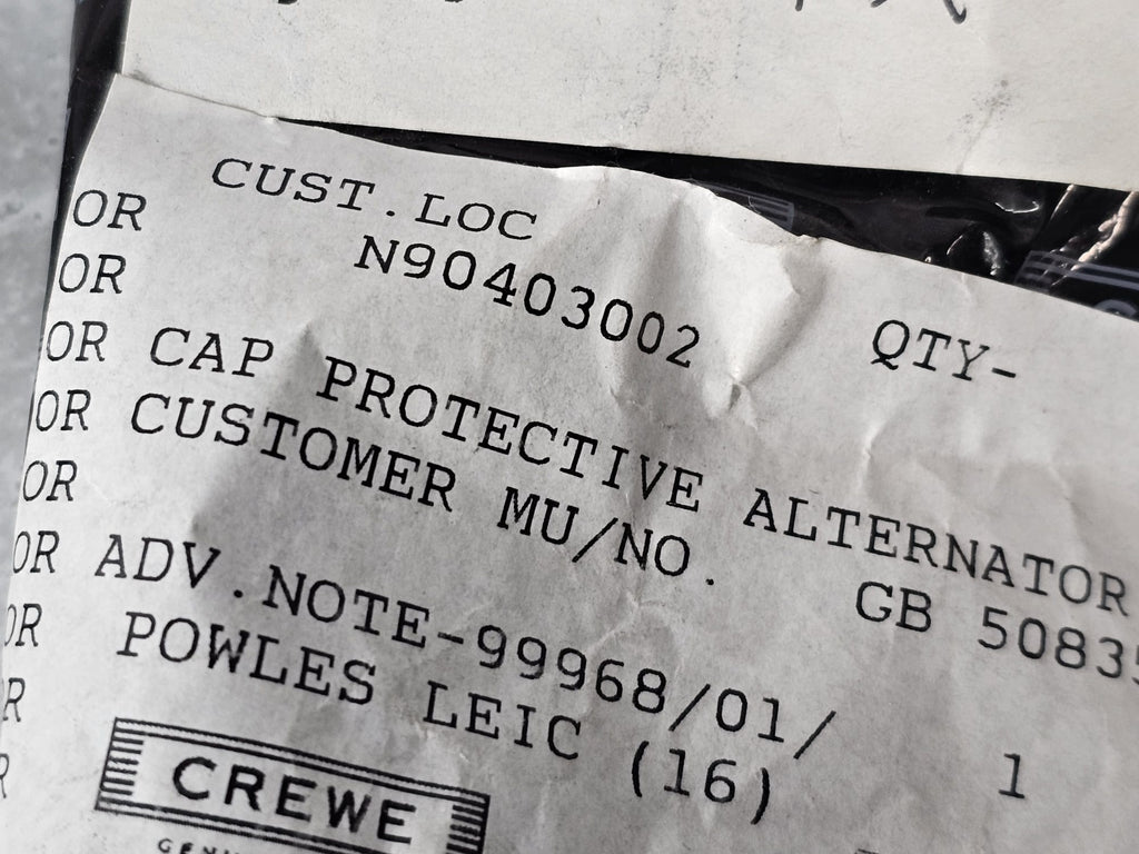 BENTLEY COVER CAP N90403002