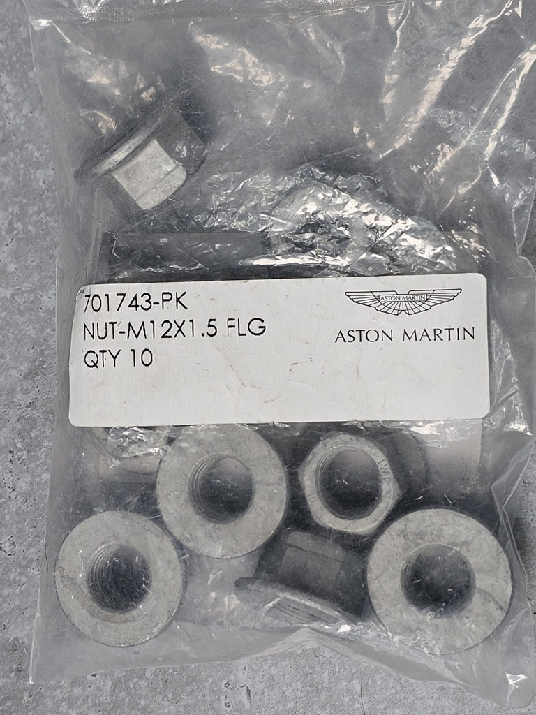 ASTON MARTIN FLANGE NUT 12 X 1.5MM (PACK OF 10) 701743-PK