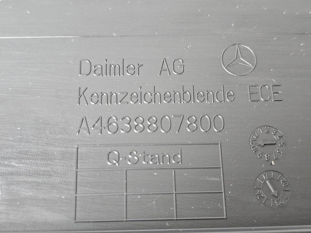 MERCEDES BENZ LICENSE PLATE HOLDER A4638807800
