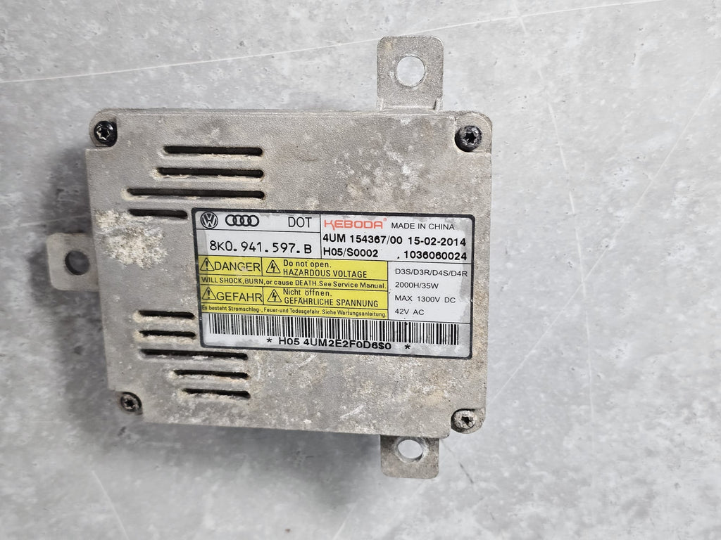 VW AG HEADLIGHT BALLAST MODULE 8K0.941.597.B