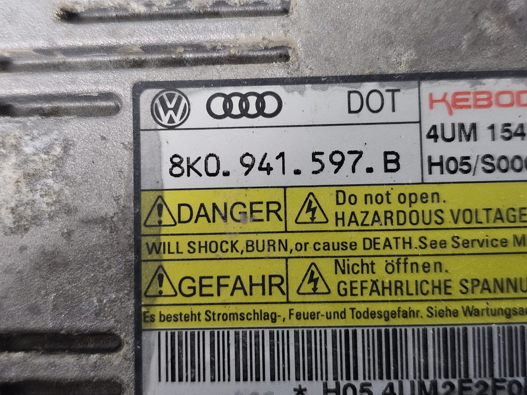 VW AG HEADLIGHT BALLAST MODULE 8K0.941.597.B