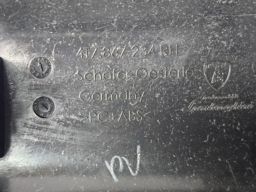LAMBORGHINI HURACAN RHD A-PILLAR PLATE RH ALCANTARA 4T0867234AJR7