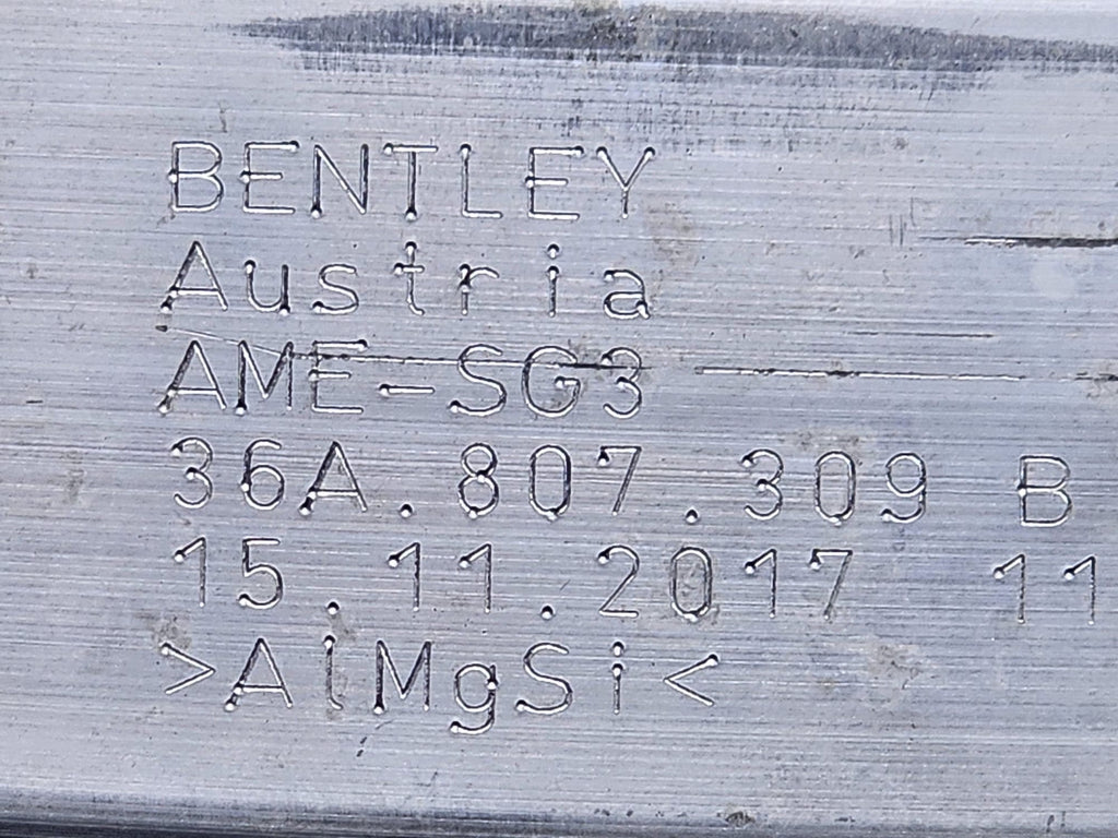 BENTLEY BENTAYGA REAR BUMPER REINFORCEMENT BEAM SUPPORT 36A807309B