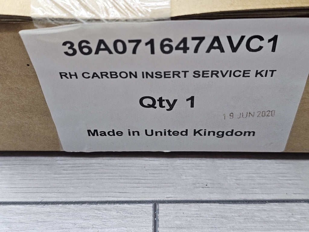 BENTLEY BENTAYGA (2015-2020) RH CARBON INSERT SERVICE KIT 36A071647VC1