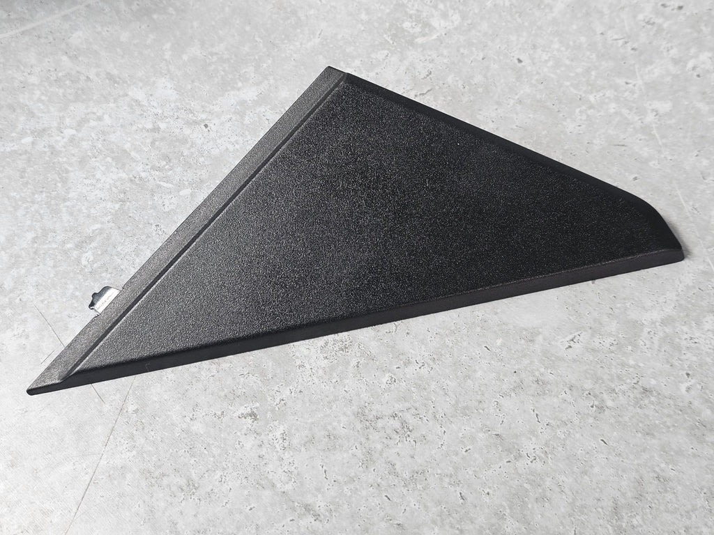 PORSCHE 992 COVER RIGHT GLASS CHANNEL MATT BLACK 992837308A