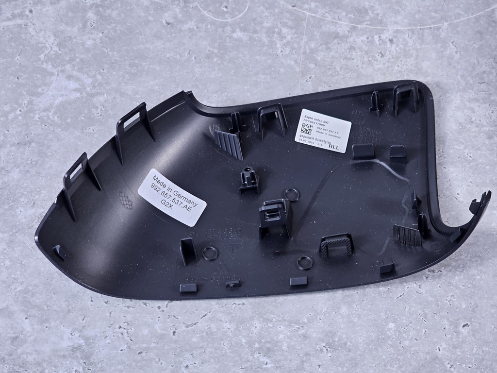PORSCHE 992, TAYCAN LOWER WING MIRROR COVER LH 992857537AEG2X