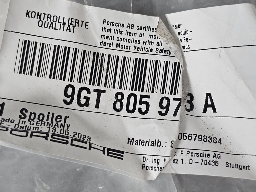 PORSCHE 992 SPOILER 9GT805973A