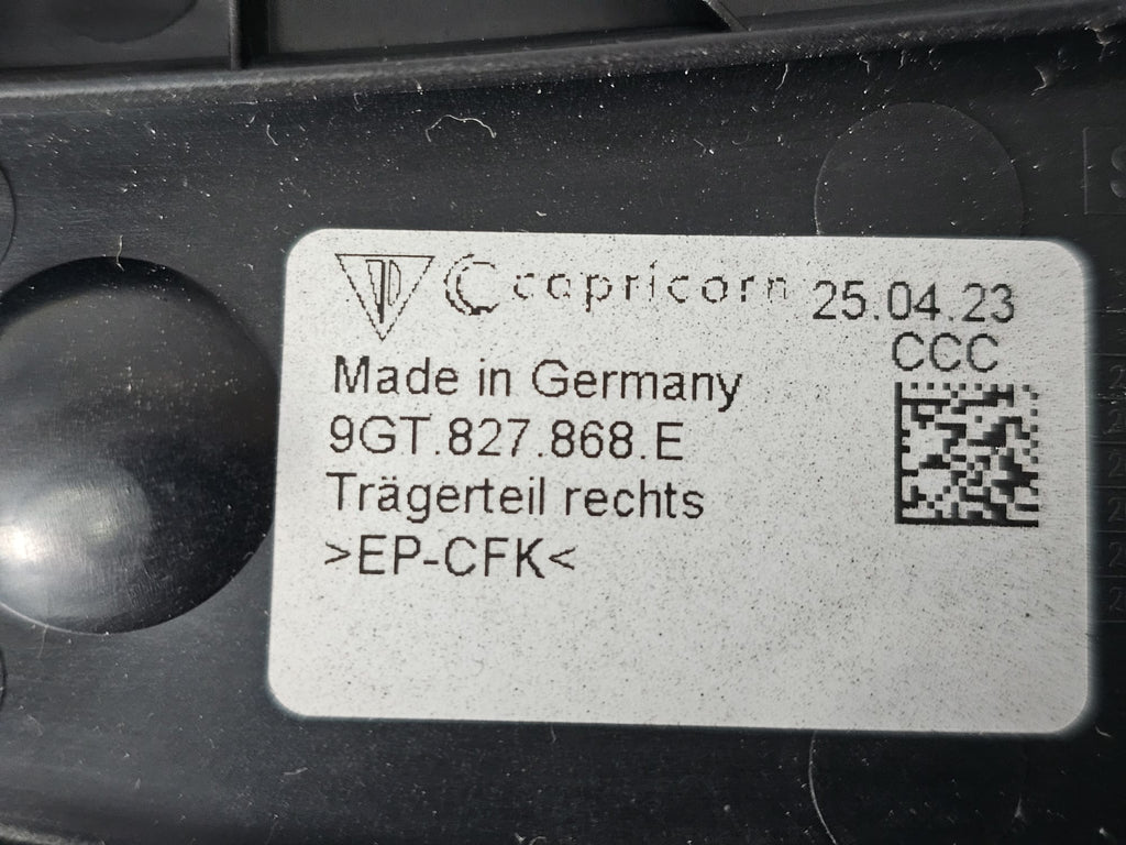 PORSCHE 992 CONNECTING PLATE MATT BLACK 9GT827868E