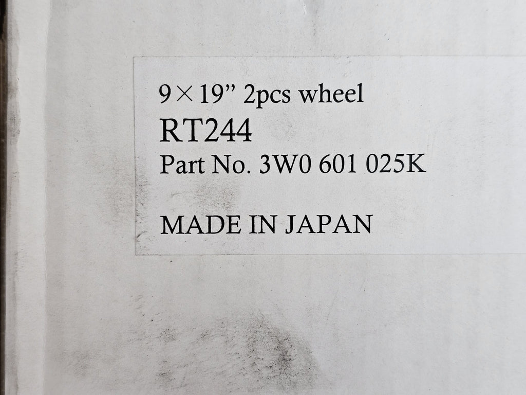 BENTLEY GT, GTC & FLYING SPUR 19" MULLINER SPLIT RIM 9 SPOKE 3W0601025K (REF2)