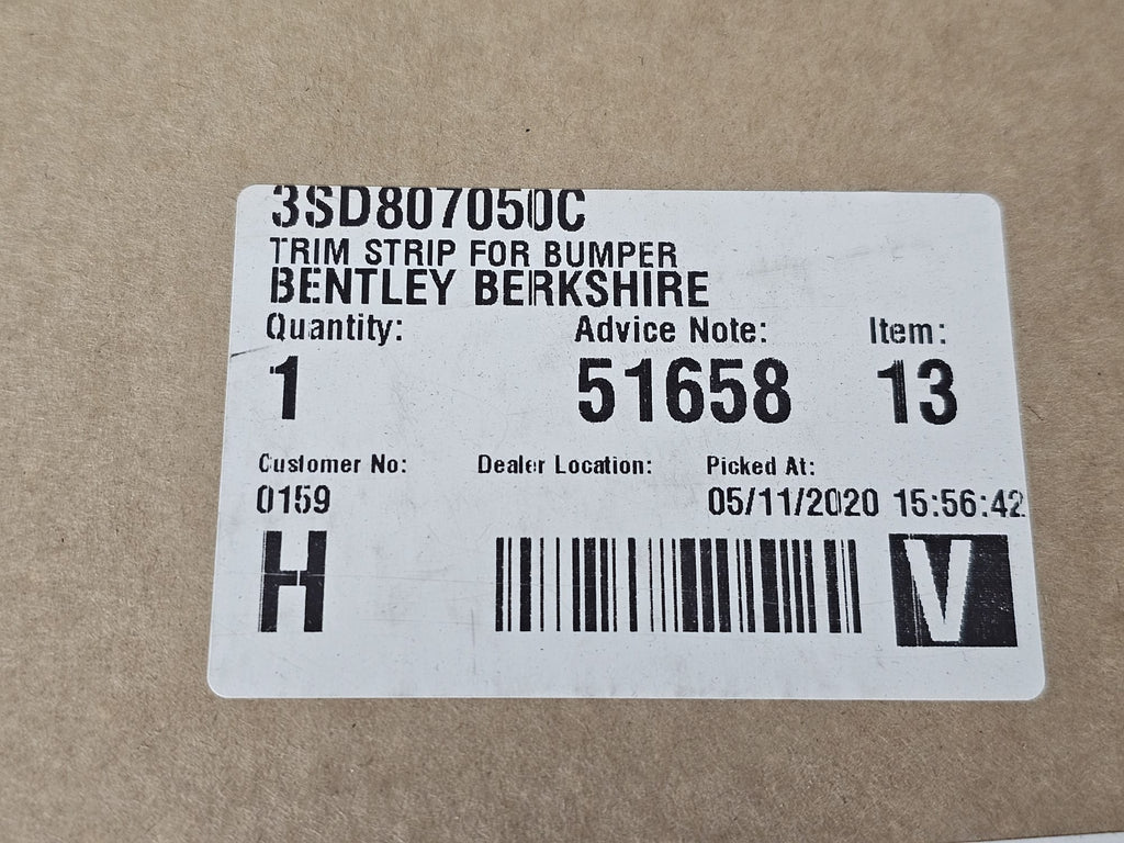 BENTLEY CONTINENTAL TRIM STRIP FOR BUMPER 3SD807050C