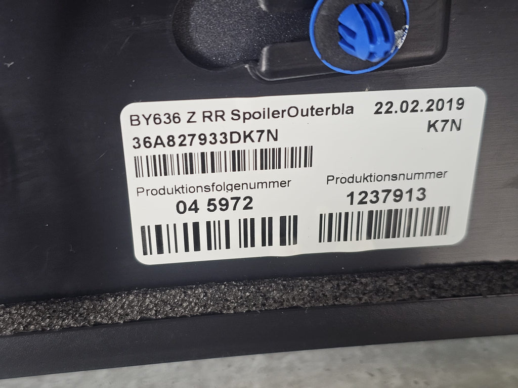 BENTLEY BENTAYGA  (2015+) SPOILER FOR REAR LID 36A827933