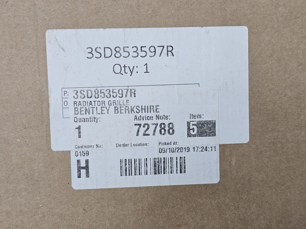 BENTLEY CONTINENTAL GT 2019+ CHROME RADIATOR GRILL 3SD853597R