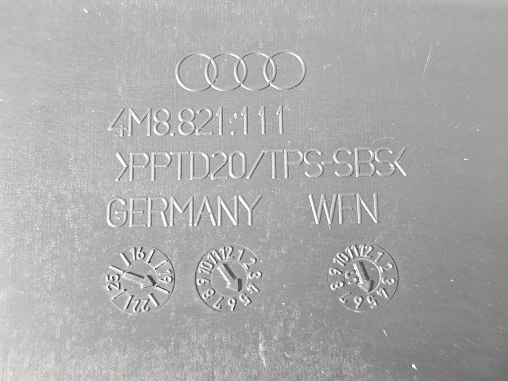 AUDI RSQ8 FRONT LEFT WING END PLATE PLASTIC 4M8821111