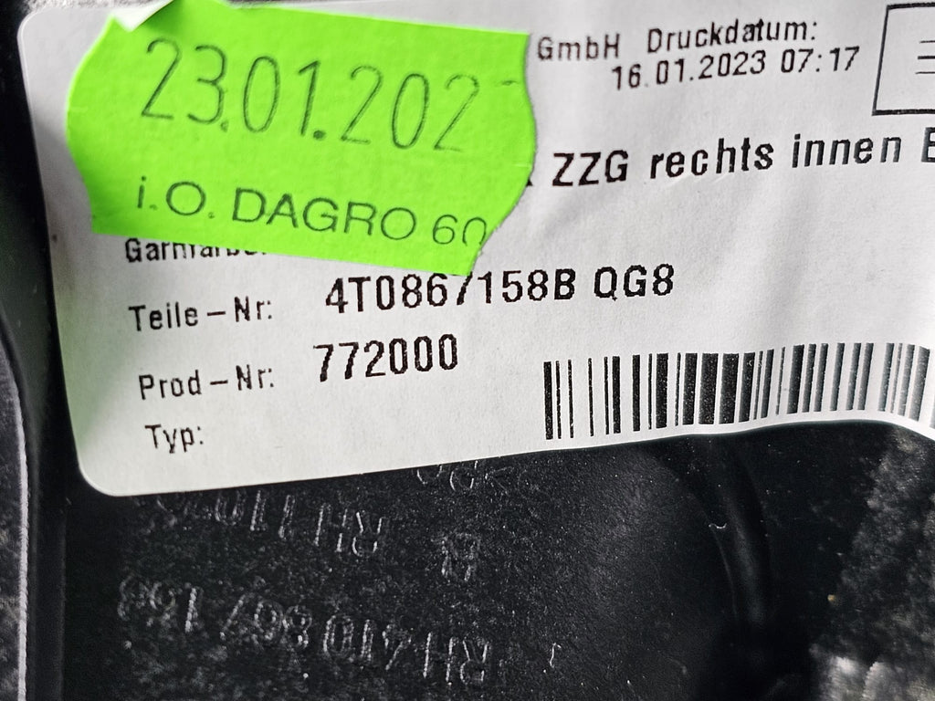 LAMBORGHINI HURACAN HANDLE RECESS 4T0867158B
