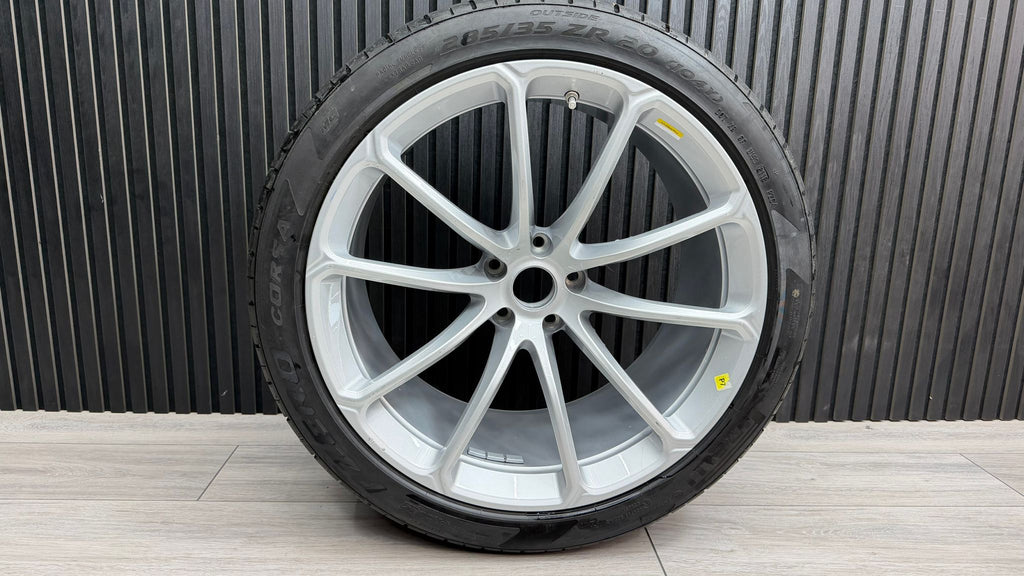 MCLAREN 570S SPIDER FORGED REAR WHEEL IN SILVER 13B1233SP