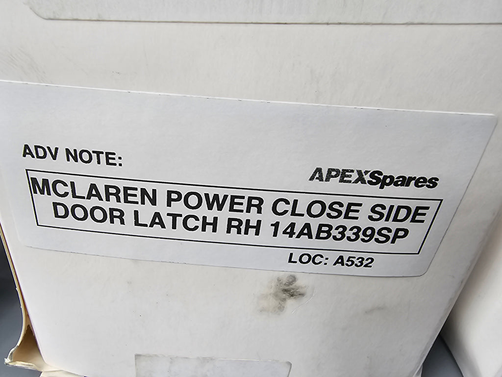 MCLAREN POWER CLOSE SIDE DOOR LATCH RH 14AB339SP