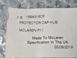 Load image into Gallery viewer, MCLAREN PROTECTOR CAP HUB 15BA315CP