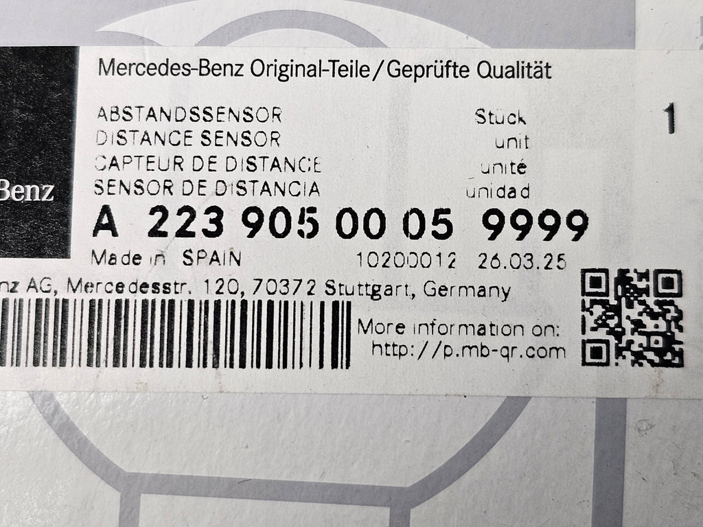 MERCEDES PARKING SENSOR A2239050005999