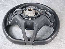 MCLAREN 570 PADDLE SHIFT STEERING WHEEL SMOOTH BLACK LEATHER 13N1128CP-13055SW