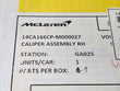 Load image into Gallery viewer, MCLAREN FRONT RIGHT CERAMIC CALIPER 14CA166C.2 (VOLCANIC RED)