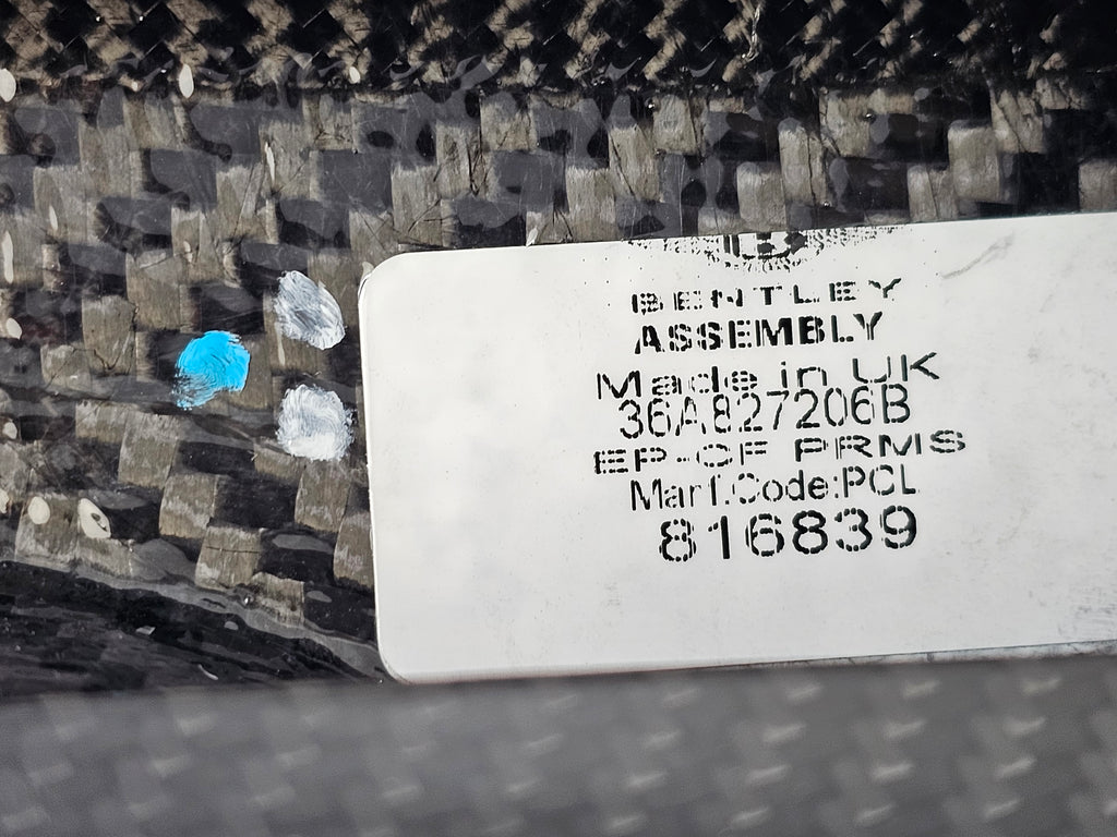 BENTLEY BENTAYGA 2017+ CARBON SPOILER RIGHT/LEFT AERO TRIMS 36A827205B / 36A827206B