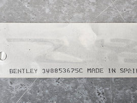 BENTLEY GT GTC V8S FENDER SILVER BADGE LABEL 3W8853675C