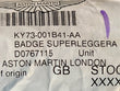 Load image into Gallery viewer, ASTON MARTIN DBS SUPERLEGGERA CHROME BADGE KY73-001B41-AA