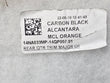 Load image into Gallery viewer, MCLAREN REAR QUARTER TRIM MAJOR LH BLACK ALCANTARA WITH MCLAREN ORANGE STITCHING 14NA033CP