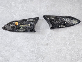 MCLAREN 720S LH / RH MIRROR STALKS LOWER SCALPS NON CAM 14AB318MP/ 14AB319MP