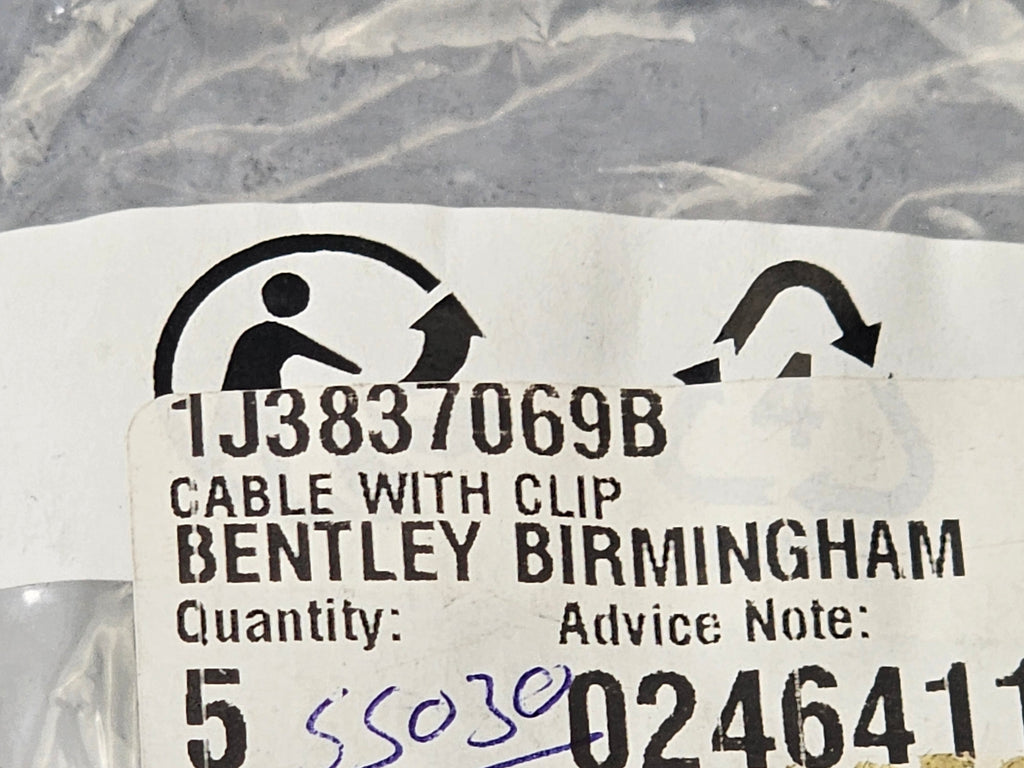 BENTLEY CABLE WITH CLIP 1J3837069B