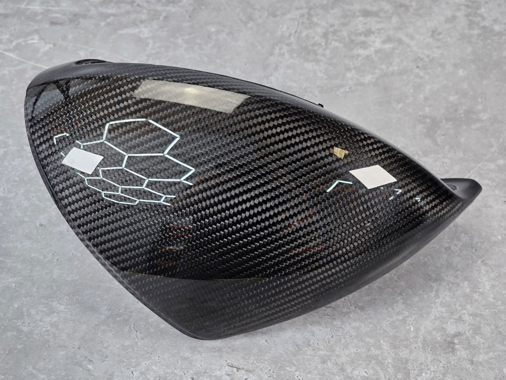 PORSCHE 911 991 CARBON LEFT MIRROR LINING HOUSING 991.731.029.02