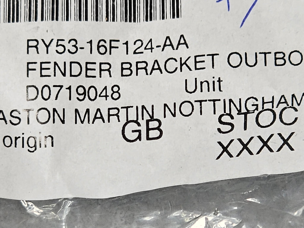 ASTON MARTIN DB11 FENDER BRACKET OUTBO RY53-16F124-AA