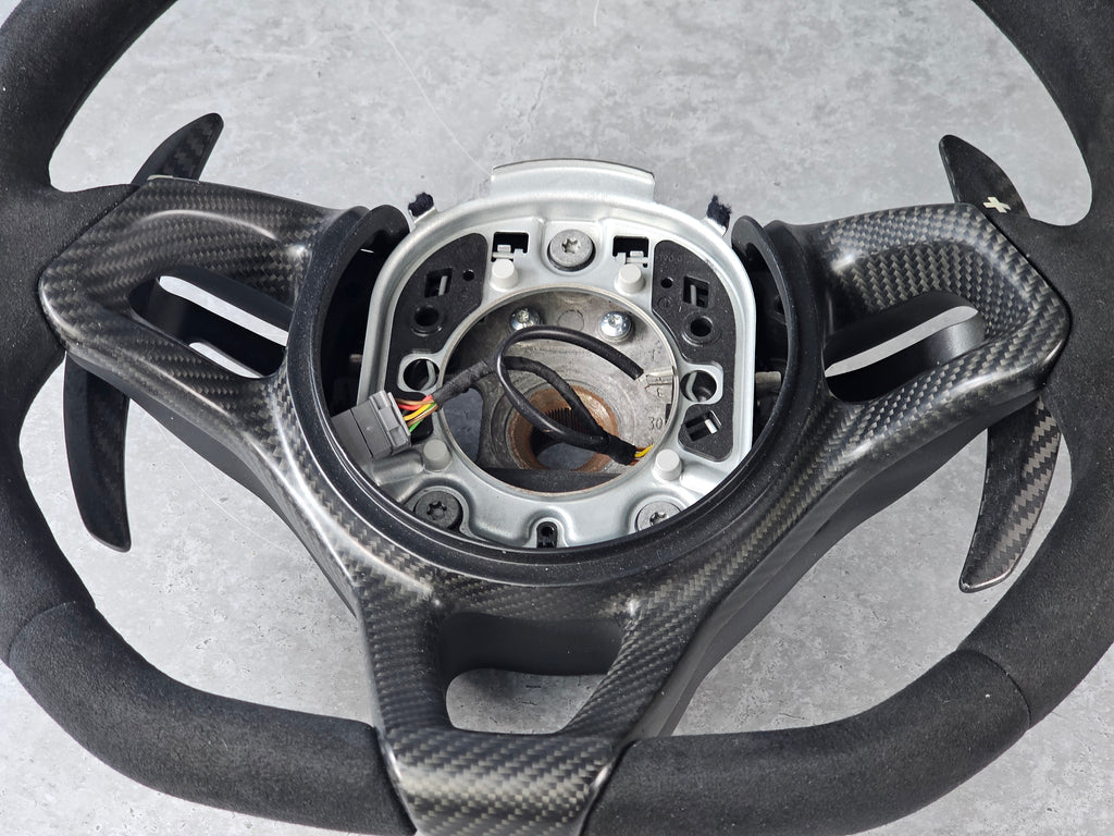 MCLAREN 570S/ 600LT MSO CARBON FIBRE & ALCANTARA STEERING WHEEL 13N1131CP-13006SW