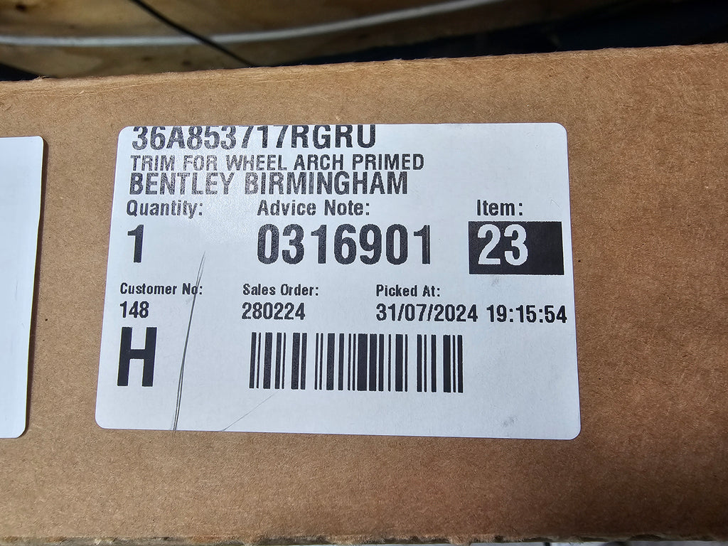 BENTLEY BENTAYGA (2015-2020) DOOR TRIM STRIP PRIMED 36A853071CGRU