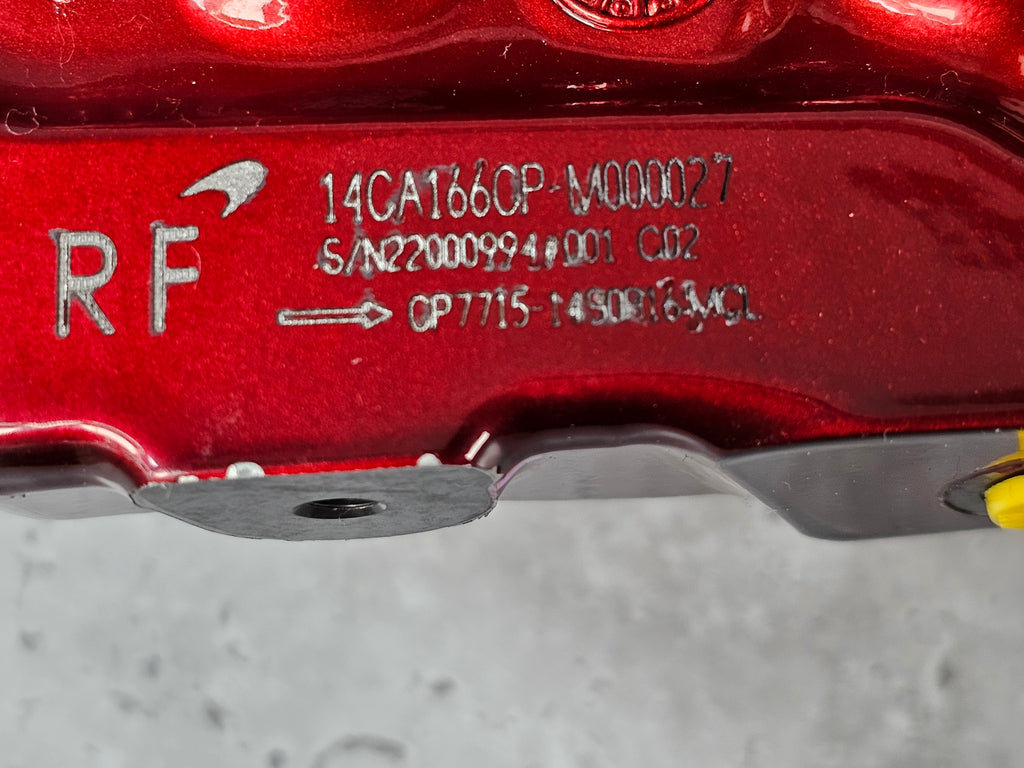 MCLAREN FRONT RIGHT CERAMIC CALIPER 14CA166C.1 (VOLCANIC RED)