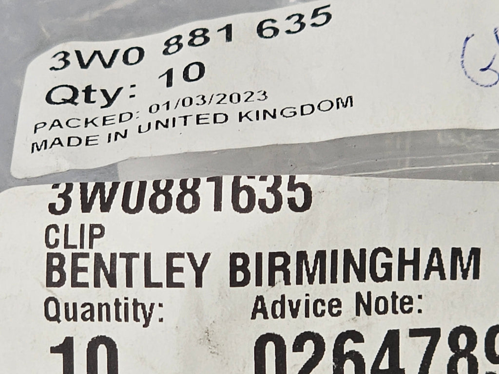 BENTLEY CLIP 3W0881635