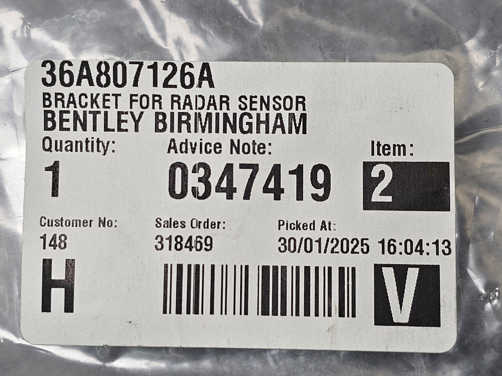 BENTLEY BENTAYGA (2015-2020) RH BRACKET FOR RADAR SENSOR 36A807126A